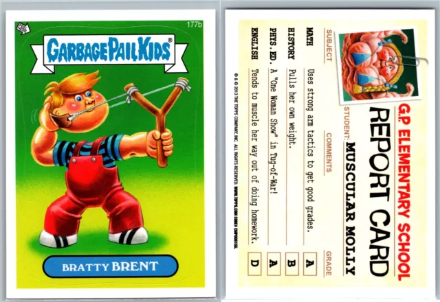 Dennis The Menace Garbage Pail Kids GPK Spoof Card BNS3 Bratty Brent 177b