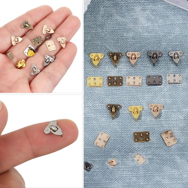 4 Estilos Mini Metal Artesanías Cerraduras de Tronco Bolsas Muñecas Piezas Estuche Protector de Esquinas