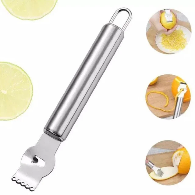 NEW LEMON LIME Orange Fruit Citrus Zester Peeler Kitchen Stainless