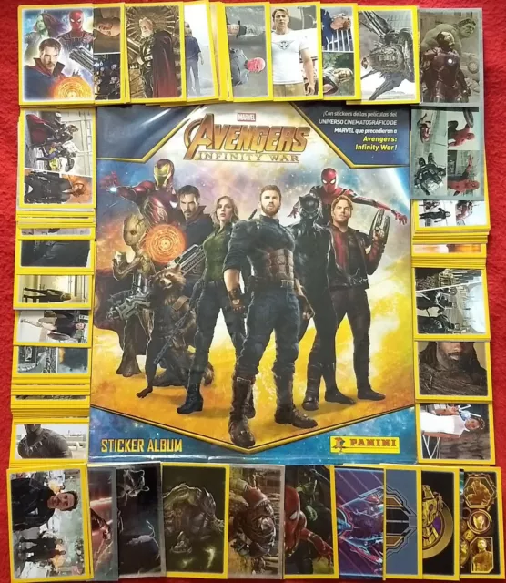 Panini Avengers HARD COVER Infinity War WITH ALL 180 STICKERS COMPLETE ALBUM