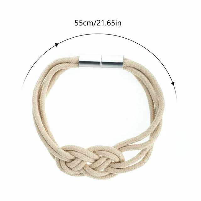 1Pair Curtain Tie Backs Magnetic Rope Buckle Holder Tieback Clips Home Window 6