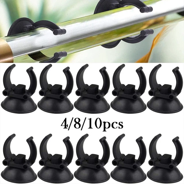 Aspiratrici di alta qualità Sucker Clips supporto tubo nero 4/8/10 pezzi supporto