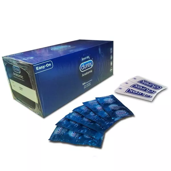 Condones / Preservativos Durex Anatomic Easy-On Naturales caja de 144 unidades