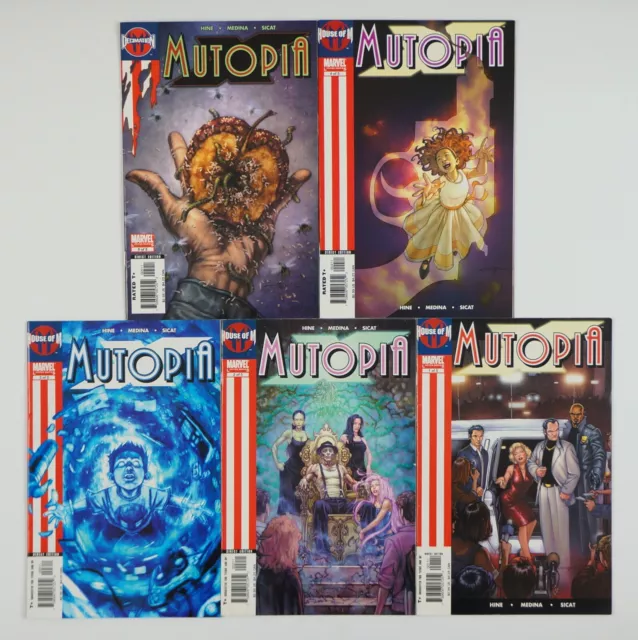 Mutopia X #1-5 VF/NM complete series Marvel David Hine Lan Medina set 2 3 4