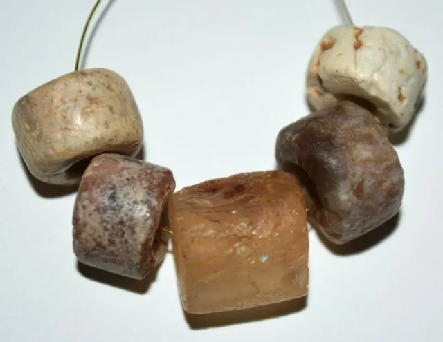Ancient Agate Quartz Excavated Djenne Dig Beads Mali African Trade 1000 Year Old