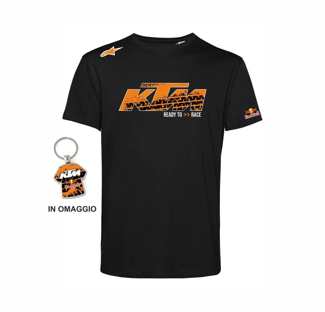 T-SHIRT moto KTM alpinestars PORTACHIAVI gratis sport ENDURO maglia motocross