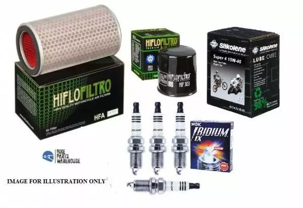 HONDA CB1300 2003-2013 Filters & 4 x Iridium Spark Plugs Service Kit & Oil