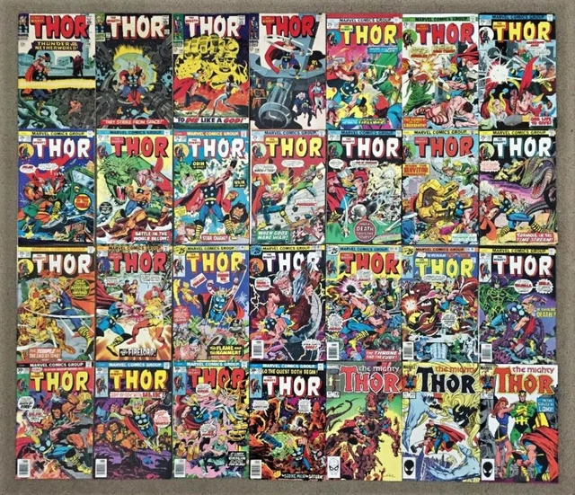 The Mighty Thor  Marvel Comic Lot Of 28 Issues  Loki  Asgard ......Free Shipping