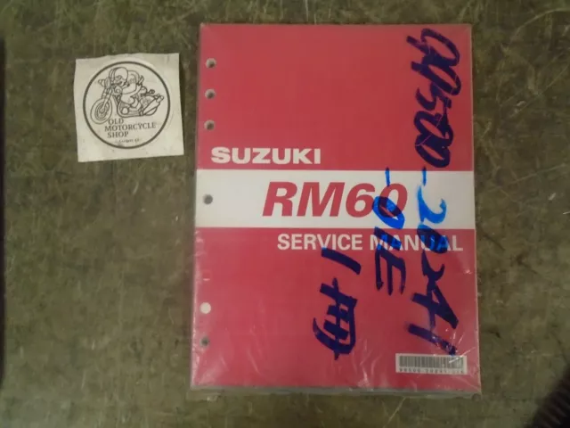 SUZUKI RM60 SERVICE MANUAL No. 99500-20241-01E