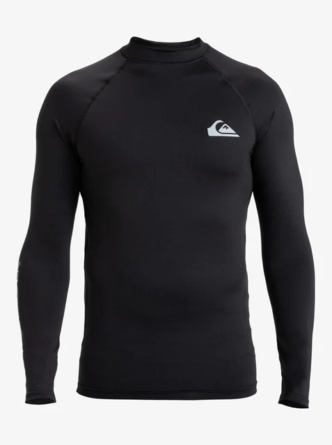 Rash Guard Manches Longues Dakine Heavy Duty Noir UPF 50 - Taille L, Neuf