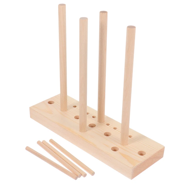 1 juego de fabricante de coronas de madera Bowknot Fixing Device Party Ribbon Weaving Tool