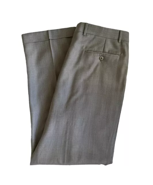 Zanella for Saks Fifth Avenue Tan Duncan Wool Pants Size 34