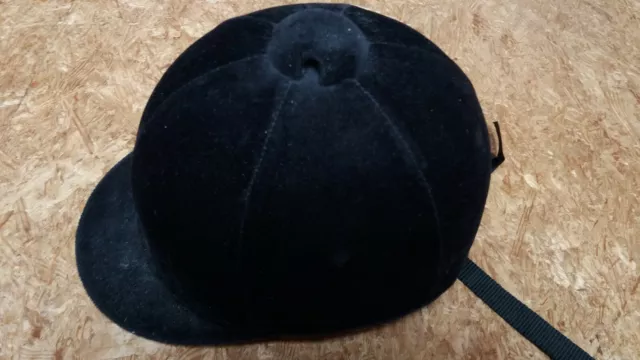 Pfiff Reithelm Gr. 6,5 (Kopfumfang 53 cm) schwarz Samtbezug