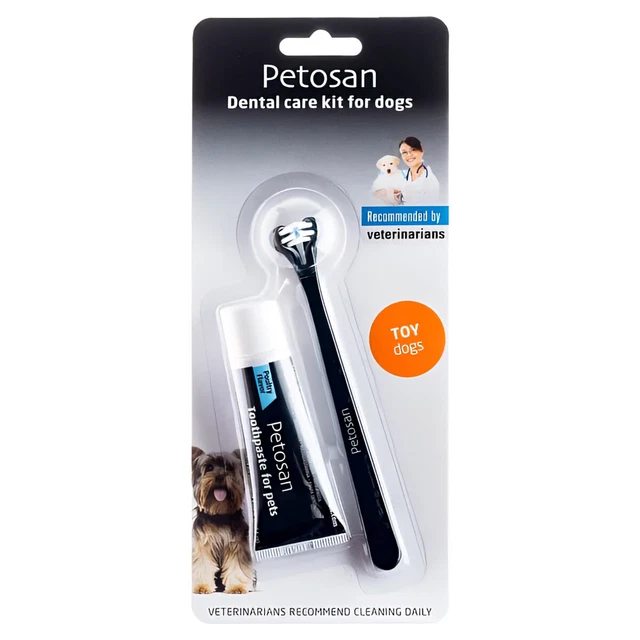 Petosan Zahnpflege-Set para Perros Pequeños, Nuevo
