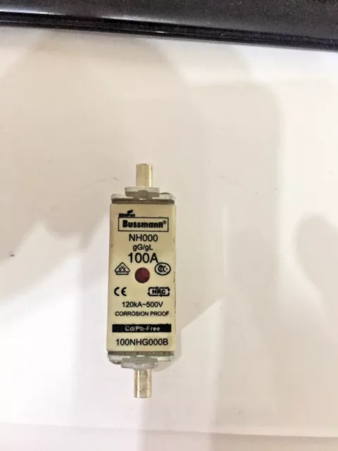 100A Siba Blade Fuses NH000 gL/gG Combination Indicator  as per pics