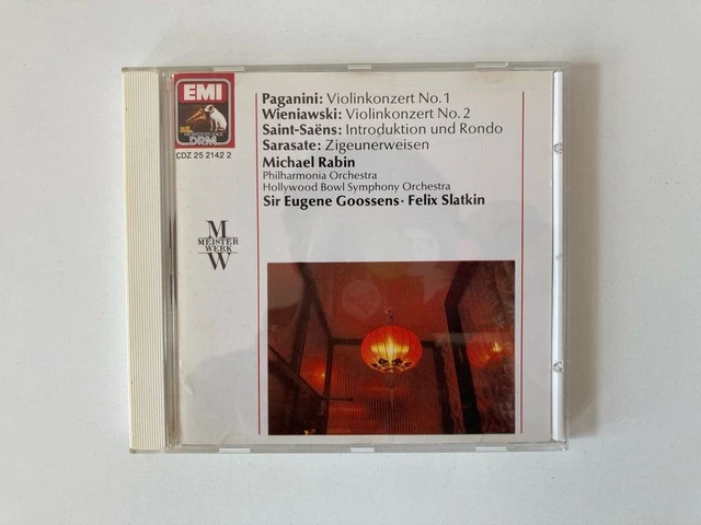 MICHAEL RABIN 1936-1972 PAGANINI WIENIAWSKI TCHAIKOWSKY 6 CD