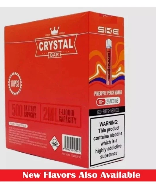 10X SKE CRYSTAL VAPE POD BAR Reusable ECig 2ml 20mg Nic salt ALL FLAVOURS  *SALE* 25.99 - PicClick UK