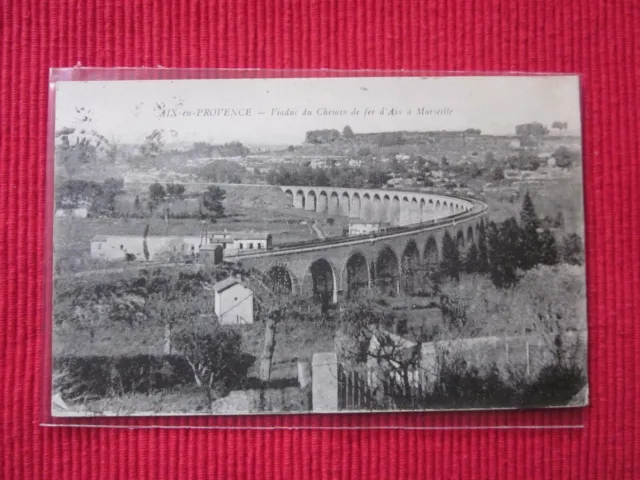 Cpa Written Stamp Aix En Provence Viaduct Of The Railway Of Aix A Marseille