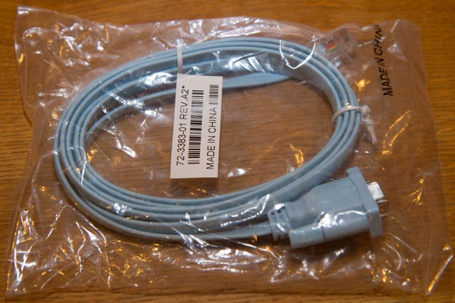 CISCO CONSOLE CABLE Kabel RJ45 zu DB9 RS232 Serial 1,8m Original ...