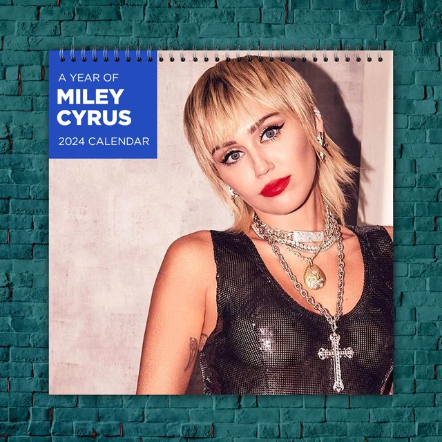 MILEY CYRUS CALENDAR 2024 Miley Cyrus 2024 Celebrity Wall Calendar
