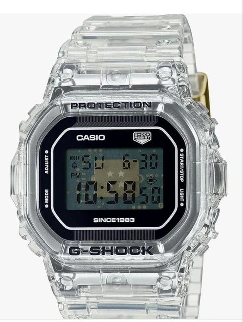 CASIO G-SHOCK CLEAR Watch 40Th Anniversary Skeleton £376.52 - PicClick UK