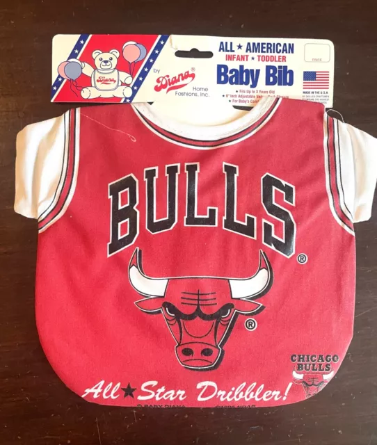 Adorable Nba Chicago Bulls Basketball Jersey All Stars Baby Toddler Bib