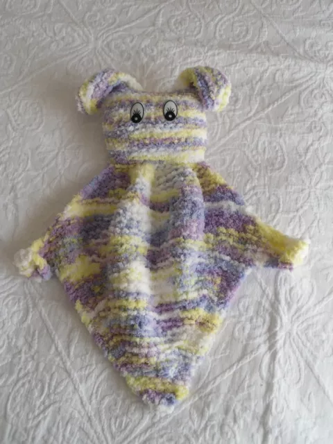 Hand Knitted Baby Security Blanket 3