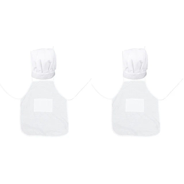 2 set Chef Cosplay Costume Gioco di ruolo Grembiule Ristorazione Cappello
