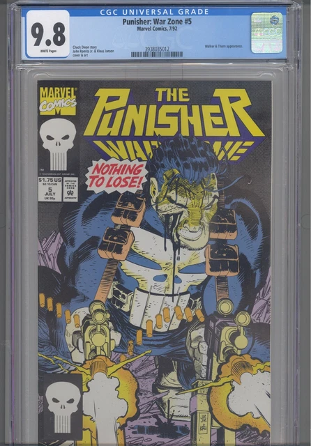 Punisher War Zone #5 CGC 9.8 1992 Marvel:  Romita & Klaus Jansen Cover & Art