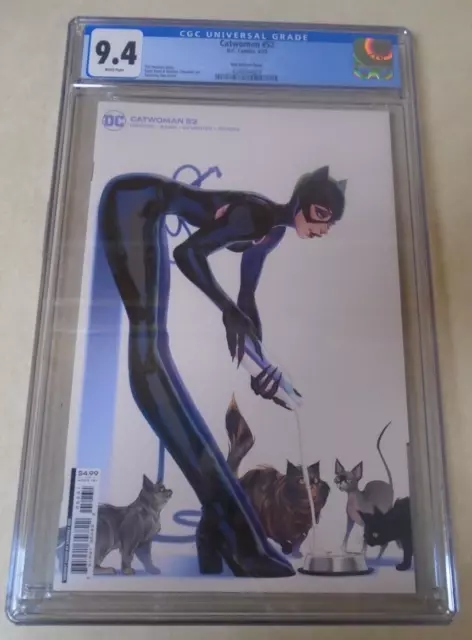 Catwoman Issue #52 Comic Book. CGC Graded. Sweeney Boo Variant Cover. DC 2023