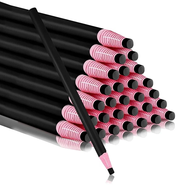 36 Piezas Marcador China Extraíble para Lápiz de Cera Impresión Vidrio (Negro) M8L2