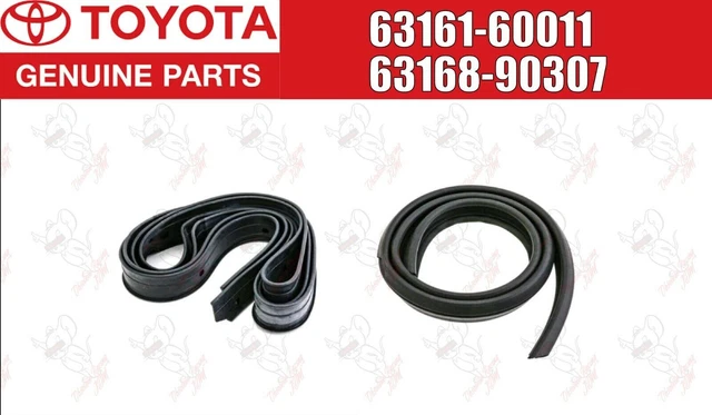 Keep The Wind And Rain Out! This Is A Genuine Toyota OEM Weatherstrip Set For Your 2007-2014 FJ Cruiser. Includes 4 Pieces For All Front And Rear Windows.