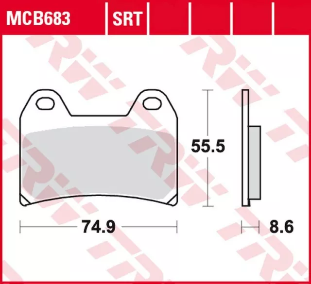 TRW Premium Sinter Bremsbeläge für Ducati Multistrada DS 1000 , Multistrada 1100