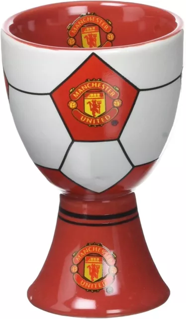 New In Box Genuine Manchester United FC Team Crest / Badge Egg Cup