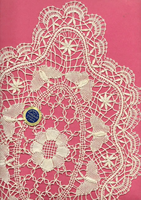 Modèle de napperon ovale en dentelle écrue, patron de crochet PDF, téléchargement instantané - France