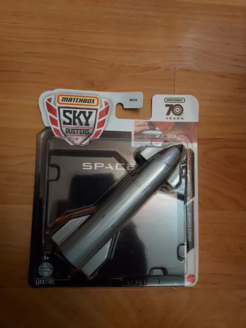 matchbox sky busters Spacex Starship 70 anni raro