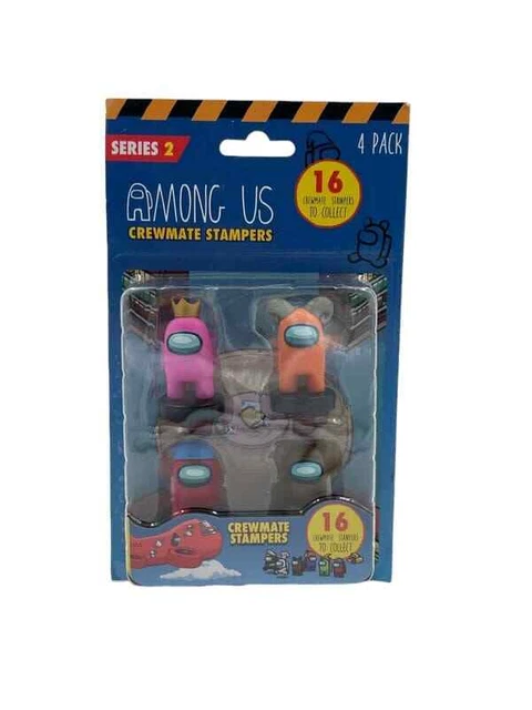 Timbri Among Us Crewmate – Confezione Deluxe Da 12 Pezzi, 4.5cm, Gioco Creativo Per Bambini (Serie 2)