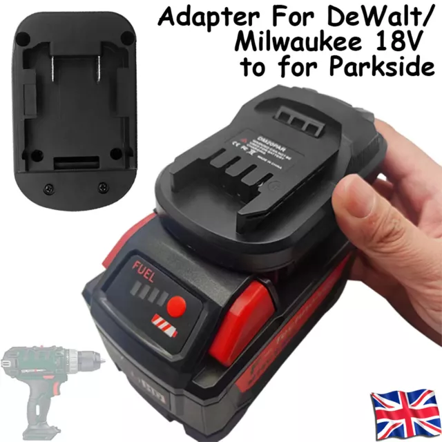 Converter Adapter For dewalt/Milwaukee Battery to For Parkside 20V Cordless Tool