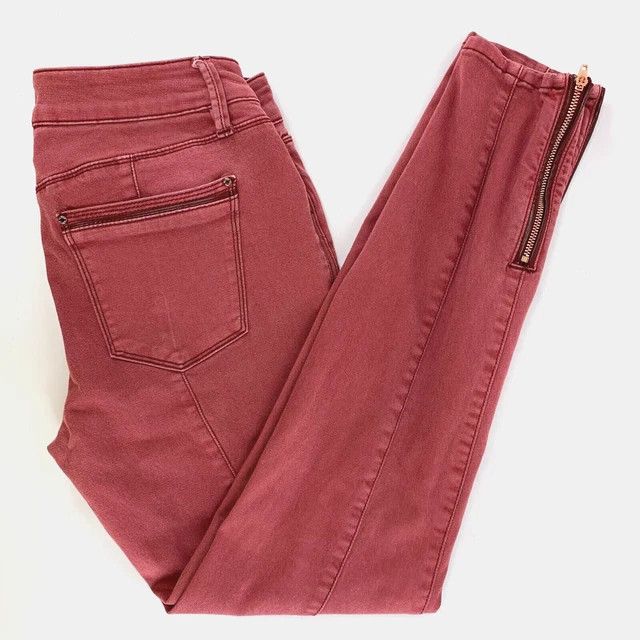 White House Black Market Womens Junior Size 2 The Skimmer Ankle Zip Skinny Jeans