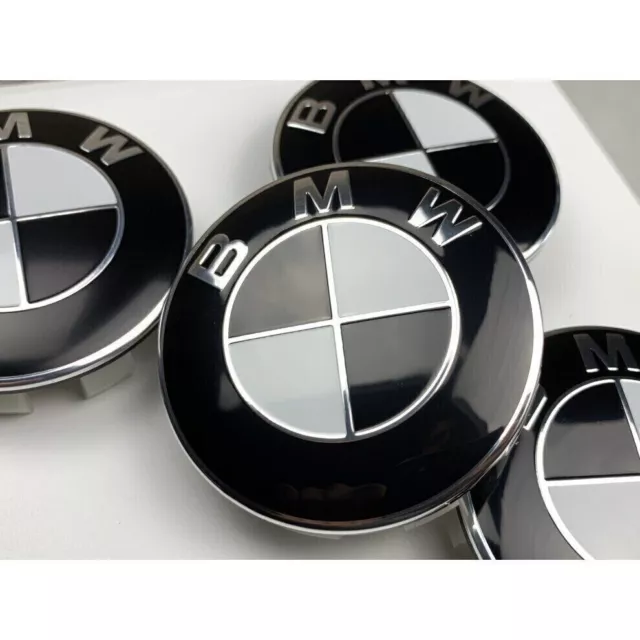 GENUINE Set of 4 BMW Wheel Centre Caps 68mm 1 3 5 7 Series X5 X6 M3 Z4 E36 E46