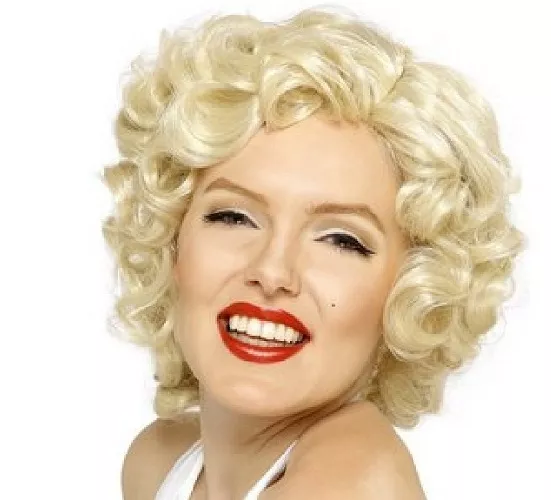 Sous Licence 1950s Marilyn Monroe Perruque Déguisement 50s Film par Smiffys