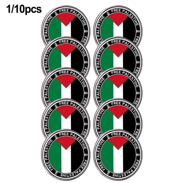 Élégant drapeau palestinien insigne métallique broche en alliage exquis broch