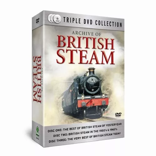 Archive Of British Steam (3 Disc) [DVD] - DVD  92VG The Cheap Fast Free Post