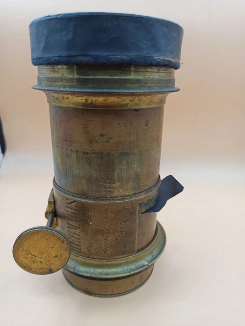 Rare Grande Messing Lens 20 cm - Brass Lente Hermagis Paris Rare Grande Messing Lens 20 cm - Brass Lente Hermagis Paris