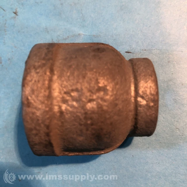 3/4" X 3/8" Black Malleable Iron Reducing Coupling FNIP