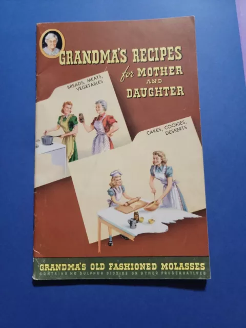 Marilyn Brass Collection Advertising Cookbook 1950 Grandma’s Molasses Mother
