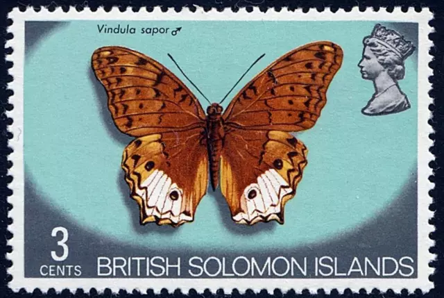Solomon Is.1972 Butterfly Mnh Insects