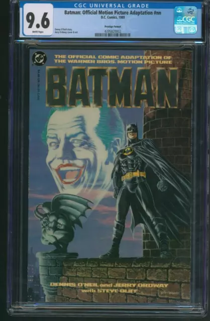 Batman: Official Motion Picture Adaptation CGC 9.6 Prestige DC Comics 1989