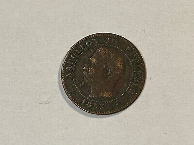 Monnaie France Napoléon III 2 centimes 1863 A (106-49/P5/A9)