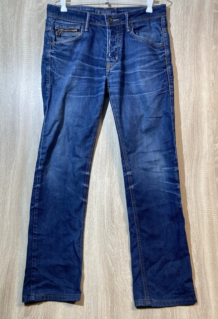 Pantalon Guess Femme – Taille 36 (W27) – Coupe Droite Décontractée – Jeans Confortable Et Stylé